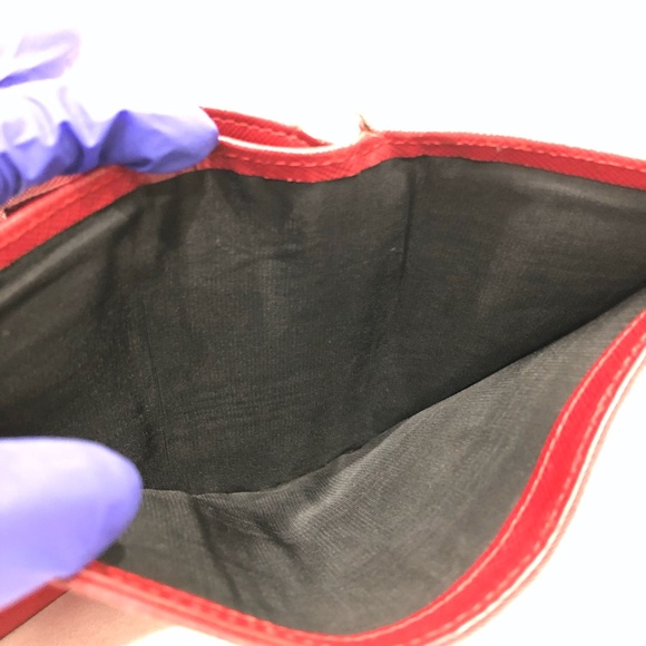 Prada Red Nylon Bifold Wallet Sku#84380 (gently used, outside dirty) - Picture 13 of 15